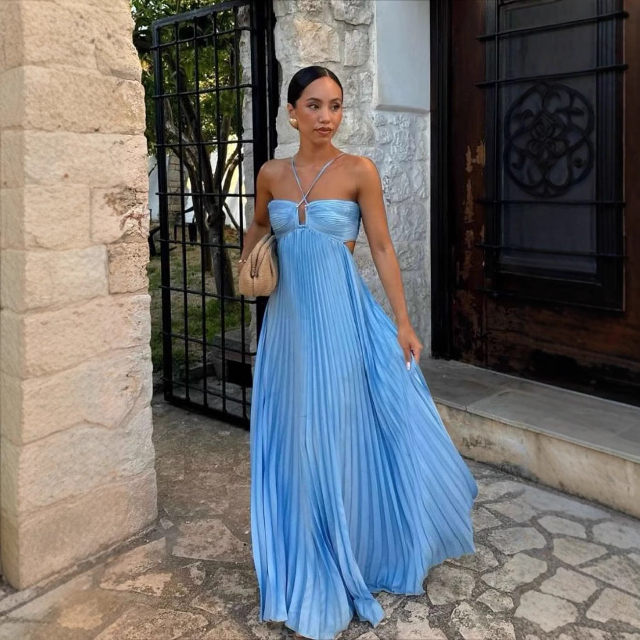 Robe Plissée de Soirée