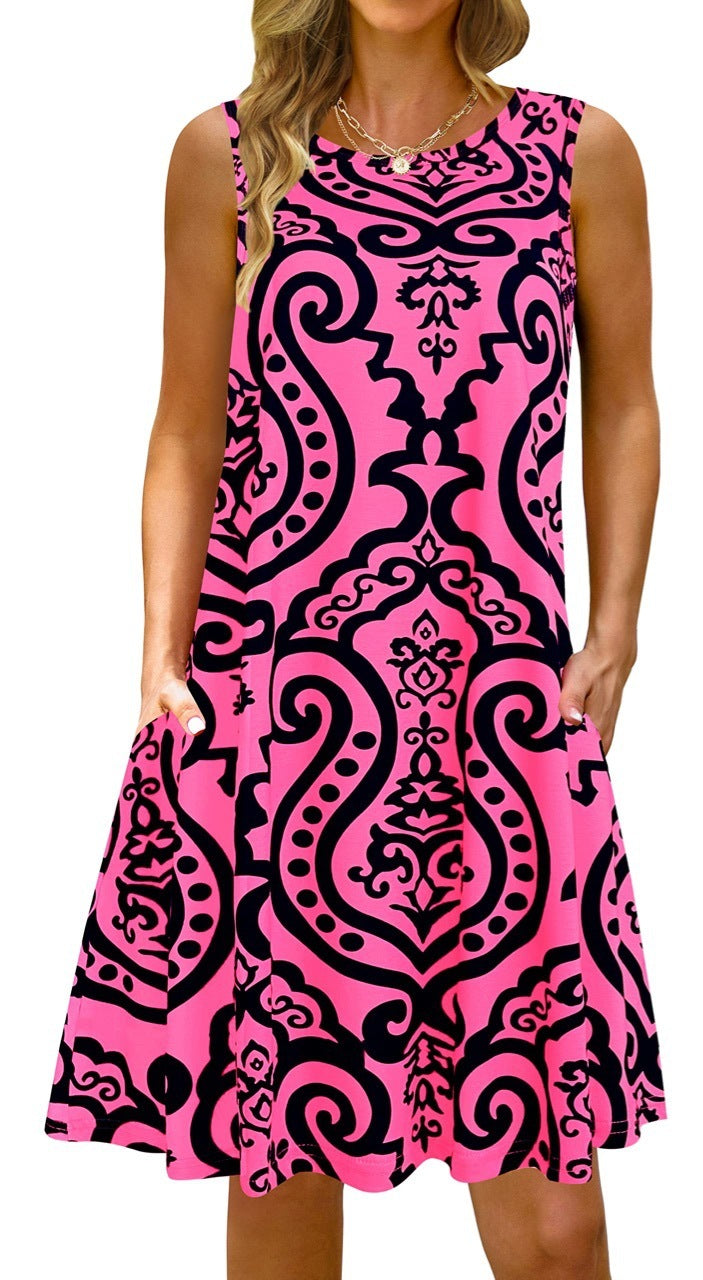 Robe Gilet Imprimée