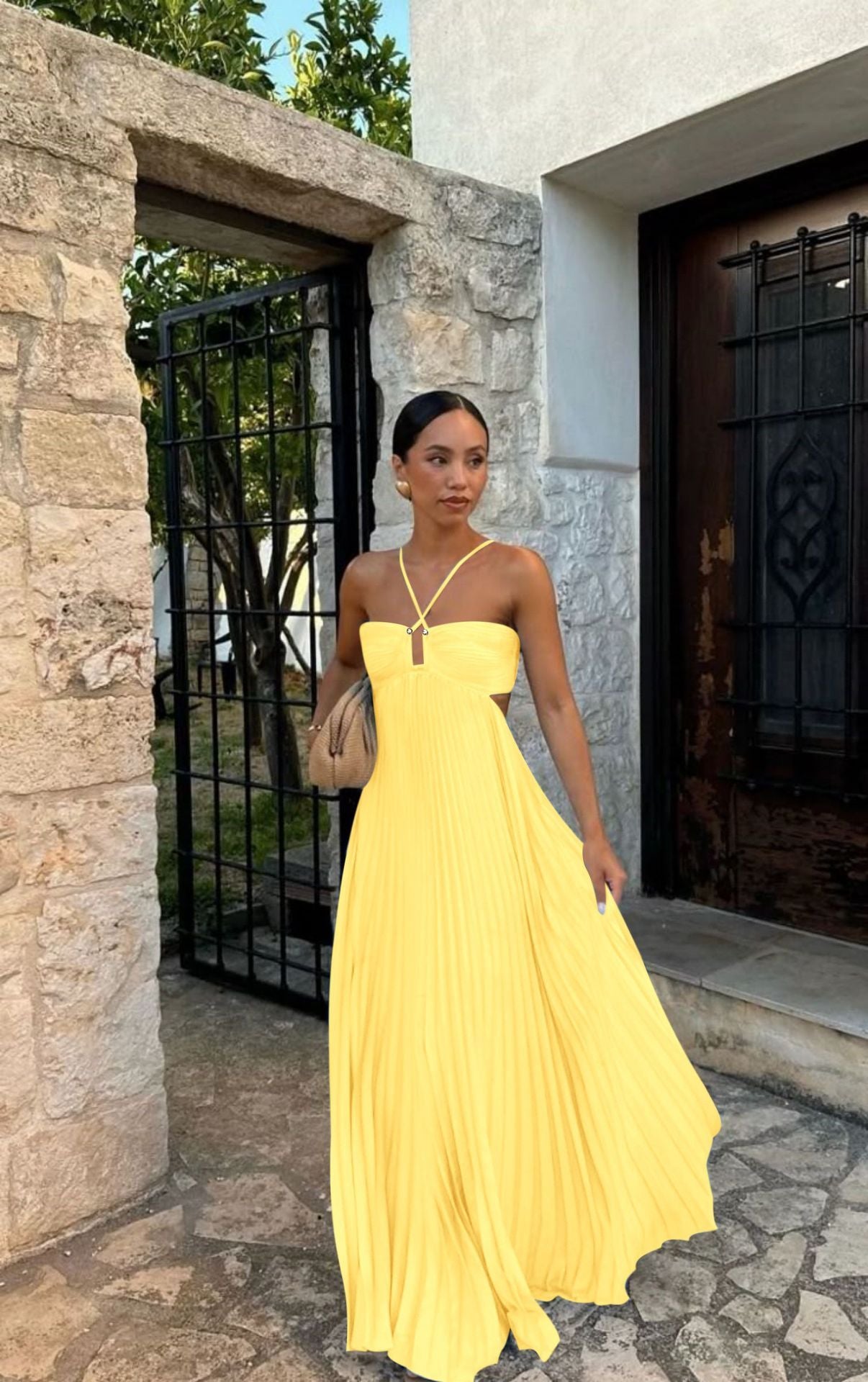 Robe Plissée de Soirée