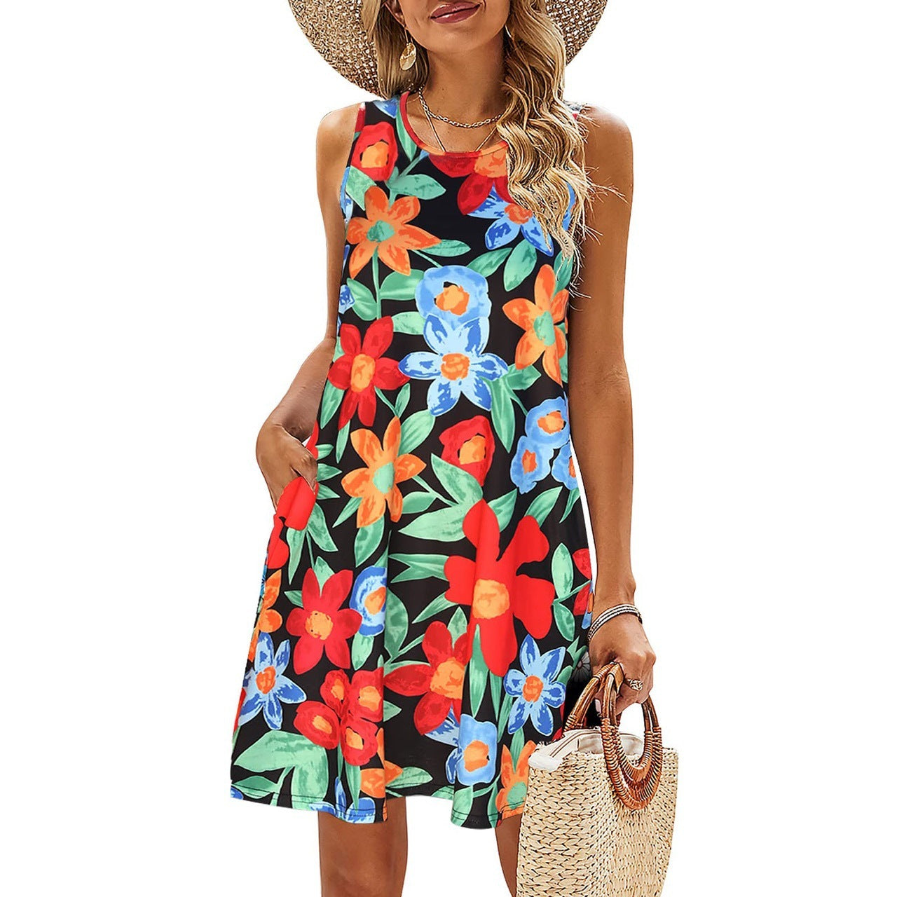 Robe Gilet Imprimée