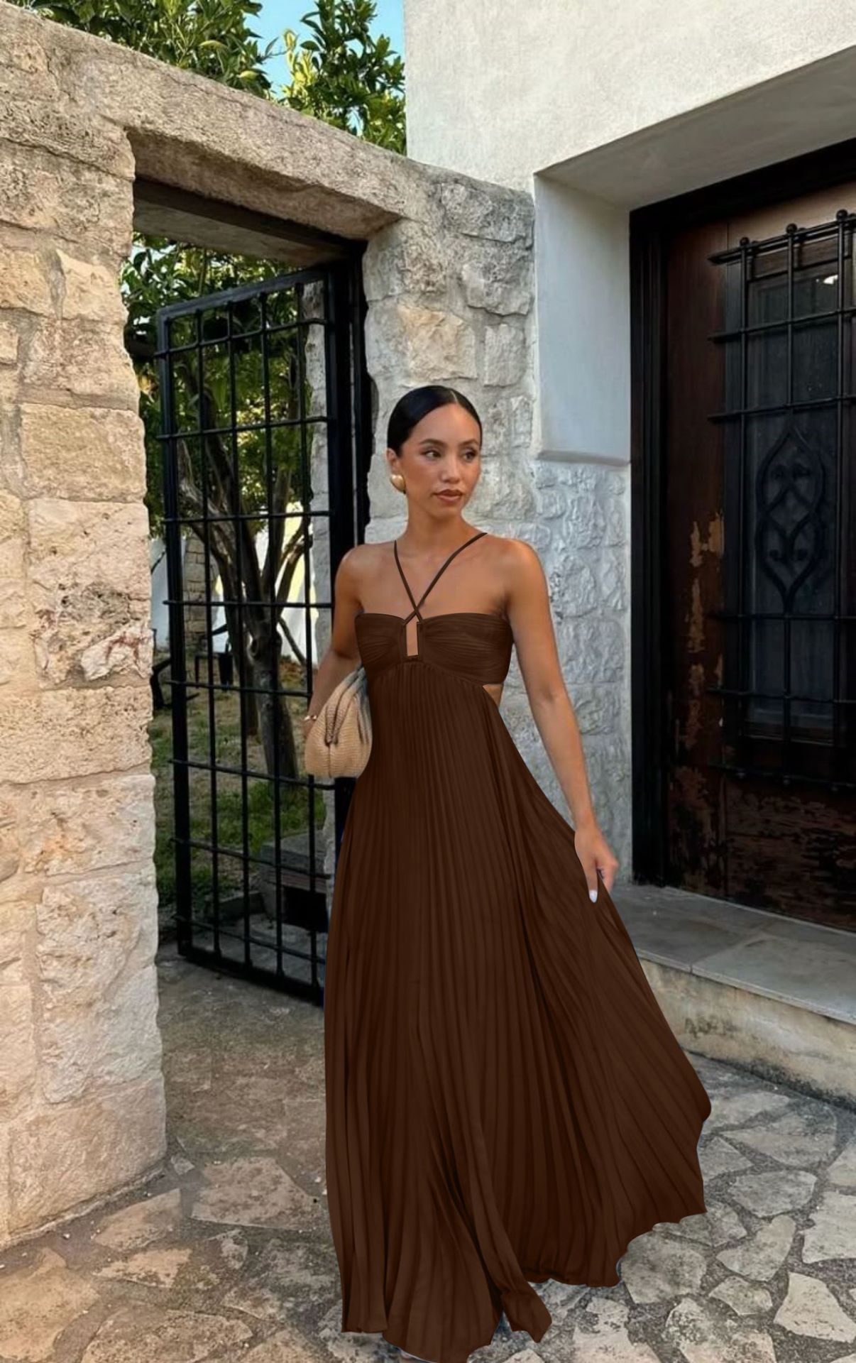 Robe Plissée de Soirée