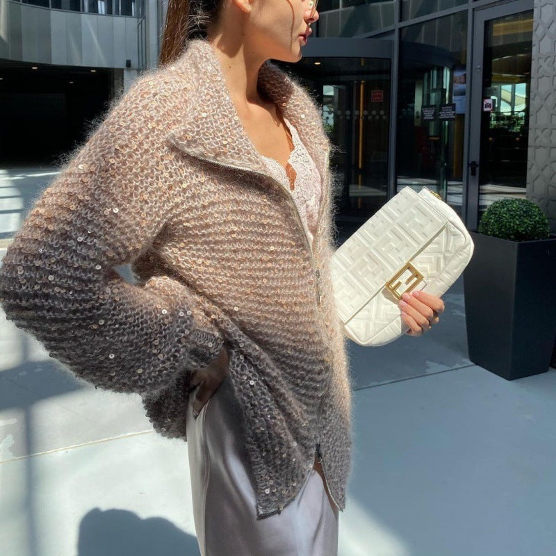 Manteau Stella – Veste  chic à sequins