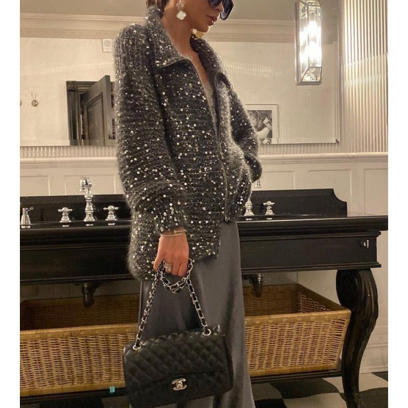 Manteau Stella – Veste  chic à sequins
