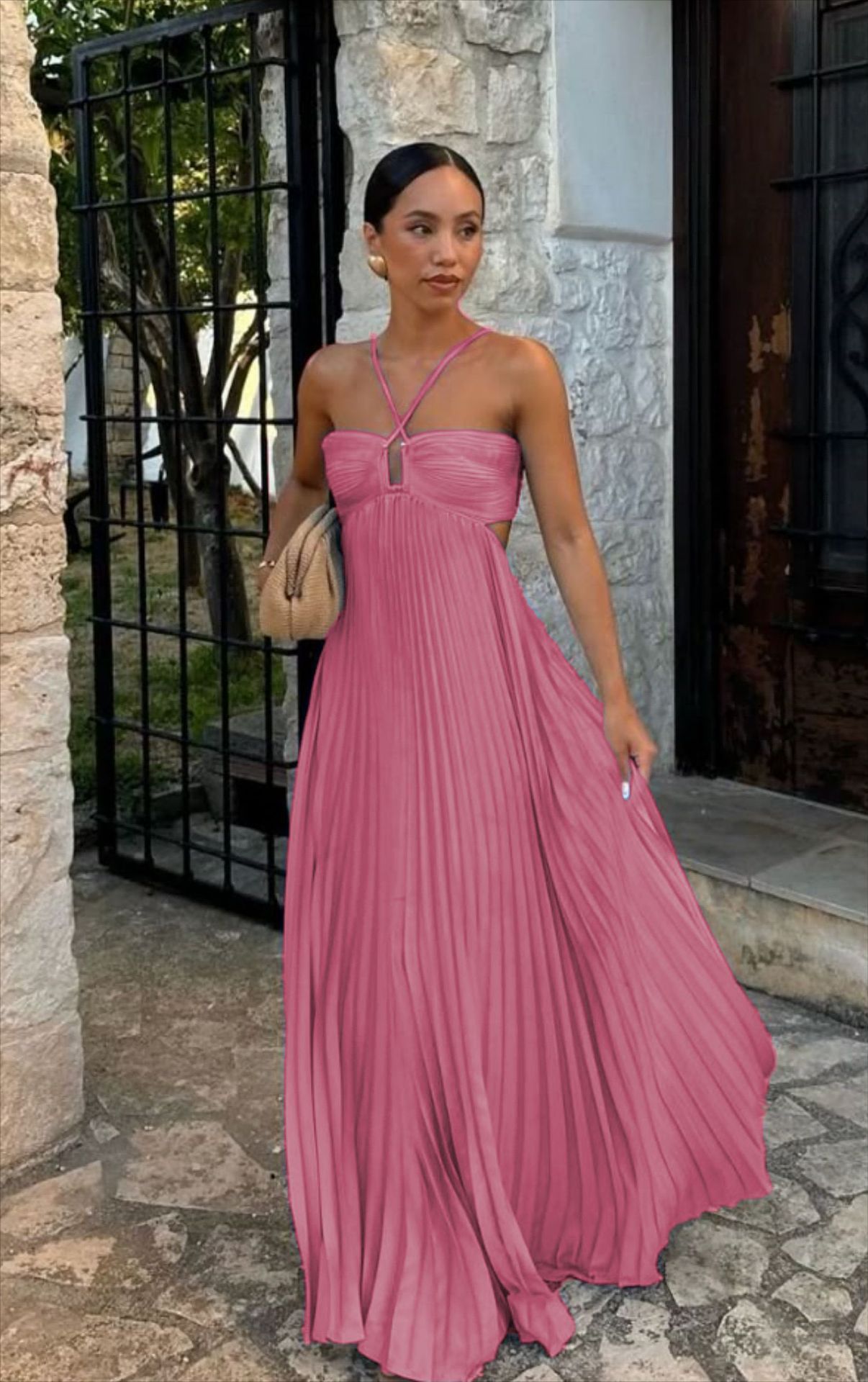 Robe Plissée de Soirée