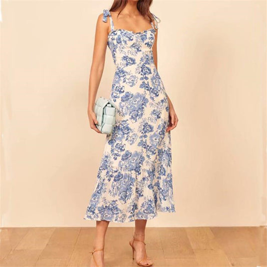 Robe Longue Façon Porcelaine