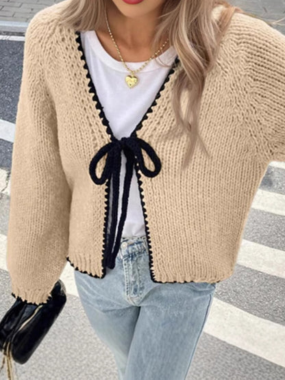 Sweater LaceUp chic et décontracté